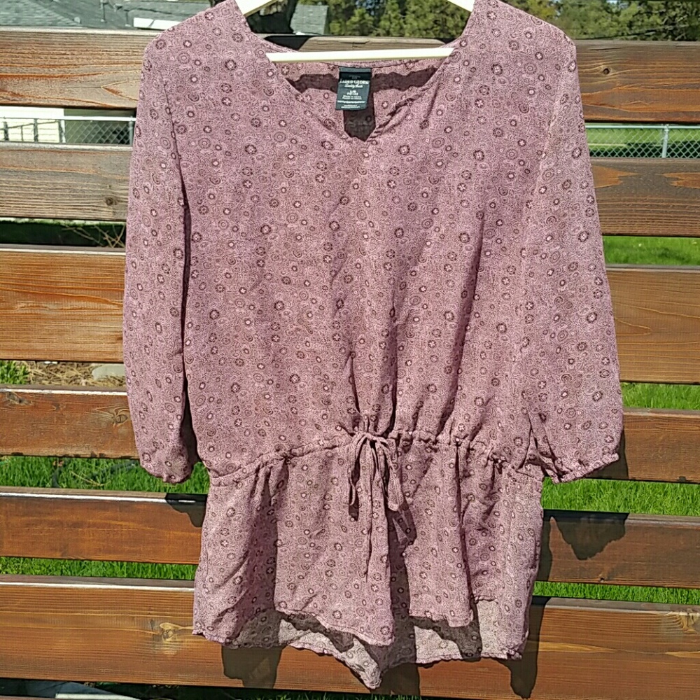 Faded Glory Purple Tunic SZ L